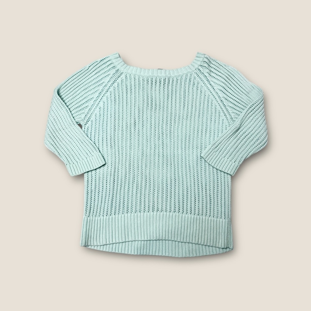 Per Se Mint Women's Crew‎ Neck Sweater Size XL Heavyweight Open Knot